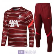 Liverpool Formazione Felpa Red II + Pantaloni Red II 2021/2022