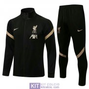 Liverpool Giacca Black + Pantaloni Black 2021/2022
