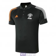 Maglia Manchester United Polo Black 2020/2021