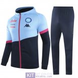 Napoli Giacca Cappuccio Blue + Pantaloni 2020/2021