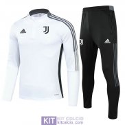 Juventus Formazione Felpa White + Pantaloni Black 2021/2022