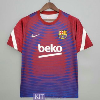 Maglia Barcelona Training Blue Red IV 2021/2022