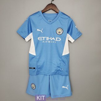 Maglia Manchester City Bambino Gara Home 2021/2022