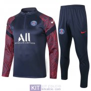 PSG Formazione Felpa Navy + Pantaloni 2020/2021