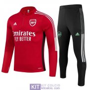 Arsenal Formazione Felpa Red + Pantaloni Black 2021/2022