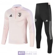 Juventus Formazione Felpa Pink + Pantaloni Black 2021/2022