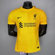 Maglia Authentic Liverpool Portiere Yellow 2021/2022