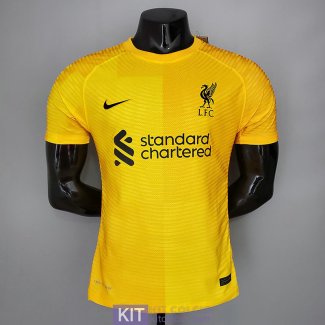 Maglia Authentic Liverpool Portiere Yellow 2021/2022