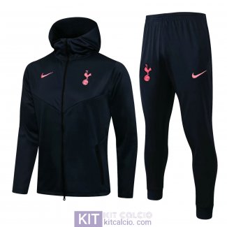 Tottenham Hotspur Giacca Cappuccio Royal + Pantaloni Royal 2021/