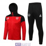 Arsenal Giacca Cappuccio Red I + Pantaloni Black I 2022/2023