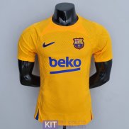 Maglia Authentic Barcelona Training Suit Yellow I 2022/2023