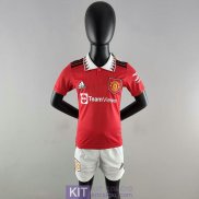 Maglia Manchester United Bambino Gara Home 2022/2023