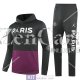 PSG x JORDAN Felpa Cappuccio Black Purple+ Pantaloni 2020/2021