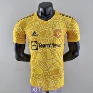 Maglia Authentic Manchester United Portiere Yellow 2022/2023