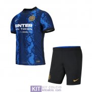 Maglia Inter Milan Bambino Gara Home 2021/2022