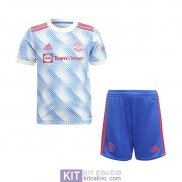 Maglia Manchester United Bambino Gara Away 2021/2022