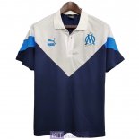 Maglia Olympique Marseille Polo White Blue 2020/2021