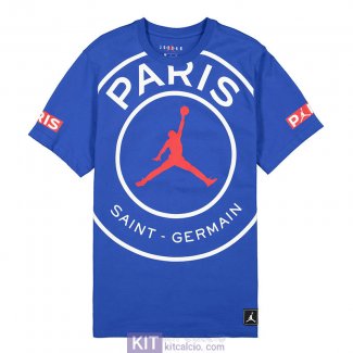 Maglia PSG x Jordan Training Blue Big Logo 2020/2021