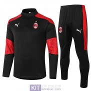 AC Milan Formazione Felpa Black + Pantaloni 2020/2021