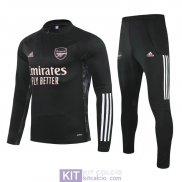 Arsenal Formazione Felpa Black Pink + Pantaloni 2020/2021