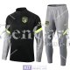Atletico De Madrid Formazione Felpa Black Grey + Pantaloni 2020/