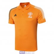 Maglia Manchester United Polo Orange 2020/2021