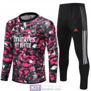 Arsenal Formazione Felpa Pink Pattern + Pantaloni Black 2021/202