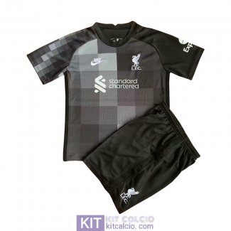 Maglia Liverpool Bambino Portiere Black 2021/2022