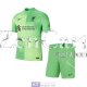 Maglia Liverpool Portiere Bambino Green 2021/2022