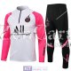PSG x Jordan Formazione Felpa White Pink + Pantaloni Black 2021/