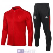 Bayern Munich Giacca Red + Pantaloni 2020/2021