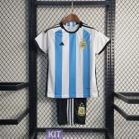 Maglia Argentina Bambino 3 Star Gara Home 2022/2023