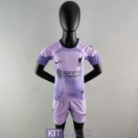 Maglia Liverpool Bambino Portiere Purple 2022/2023