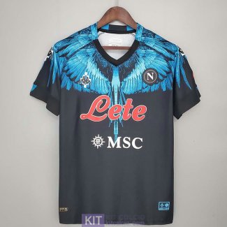 Maglia Napoli Kappa x Marcelo Burlon Black 2021/2022