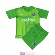 Maglia Palmeiras Bambino Portiere Green 2021/2022