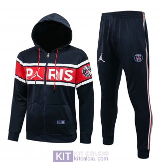 PSG x Jordan Felpa Cappuccio Royal+ Pantaloni 2021/2022