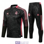 Real Madrid Formazione Felpa Black Pink + Pantaloni 2021/2022