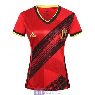 Maglia Belgio Maglia Donna Gara Home Euro 2020