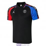 Maglia PSG x JORDAN Polo Black Blue Red 2020/2021