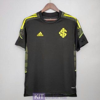 Maglia Sport Club Internacional Training Black Yellow 2021/2022