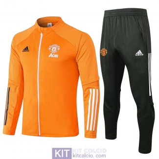 Manchester United Giacca Orange + Pantaloni 2020/2021