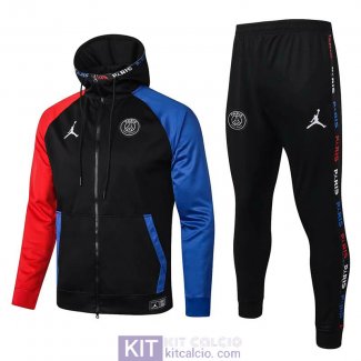 PSG x Jordan Giacca Cappuccio Black + Pantaloni 2020/2021