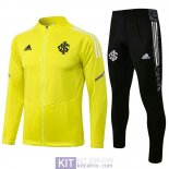 Sport Club Internacional Giacca Yellow + Pantaloni Black 2021/20