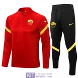AS Roma Formazione Felpa Red + Pantaloni Black 2021/2022