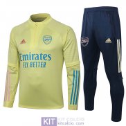 Arsenal Formazione Felpa Yellow + Pantaloni 2020/2021