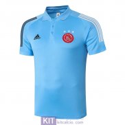 Maglia Ajax Polo Blue 2020/2021