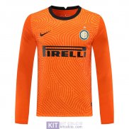 Maglia ML Inter Milan Portiere Orange 2020/2021