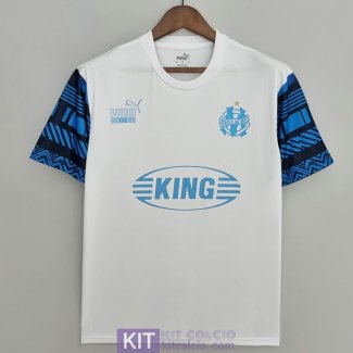 Maglia Olympique Marseille Football Heritage White 2022/2023