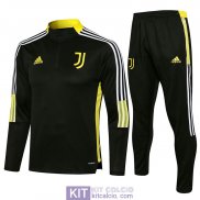 Juventus Formazione Felpa Black II + Pantaloni Black II 2021/202