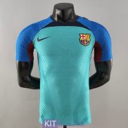 Maglia Authentic Barcelona Training Suit Blue I 2022/2023